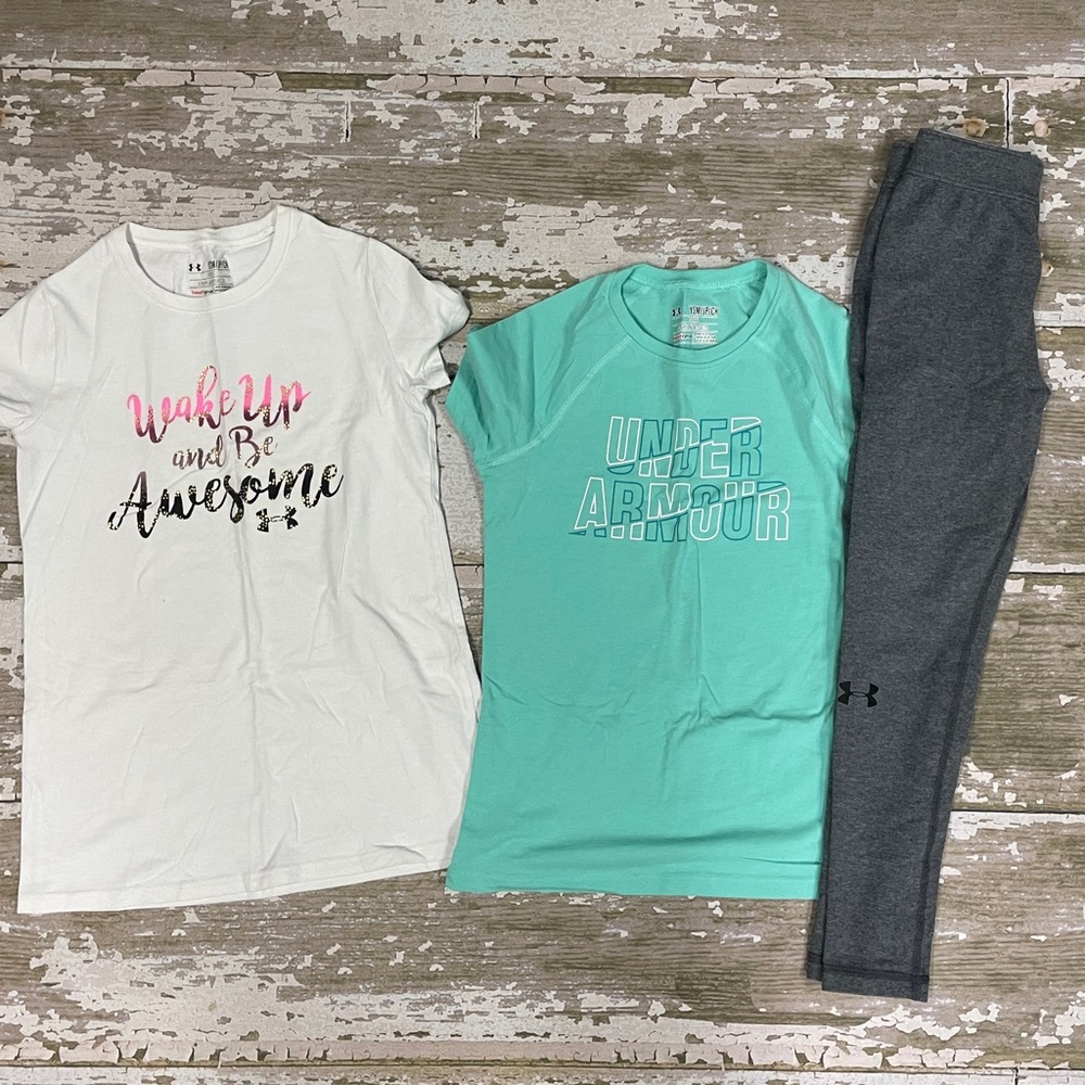 Youth Girls Lot of 3 Under Armour Size Small